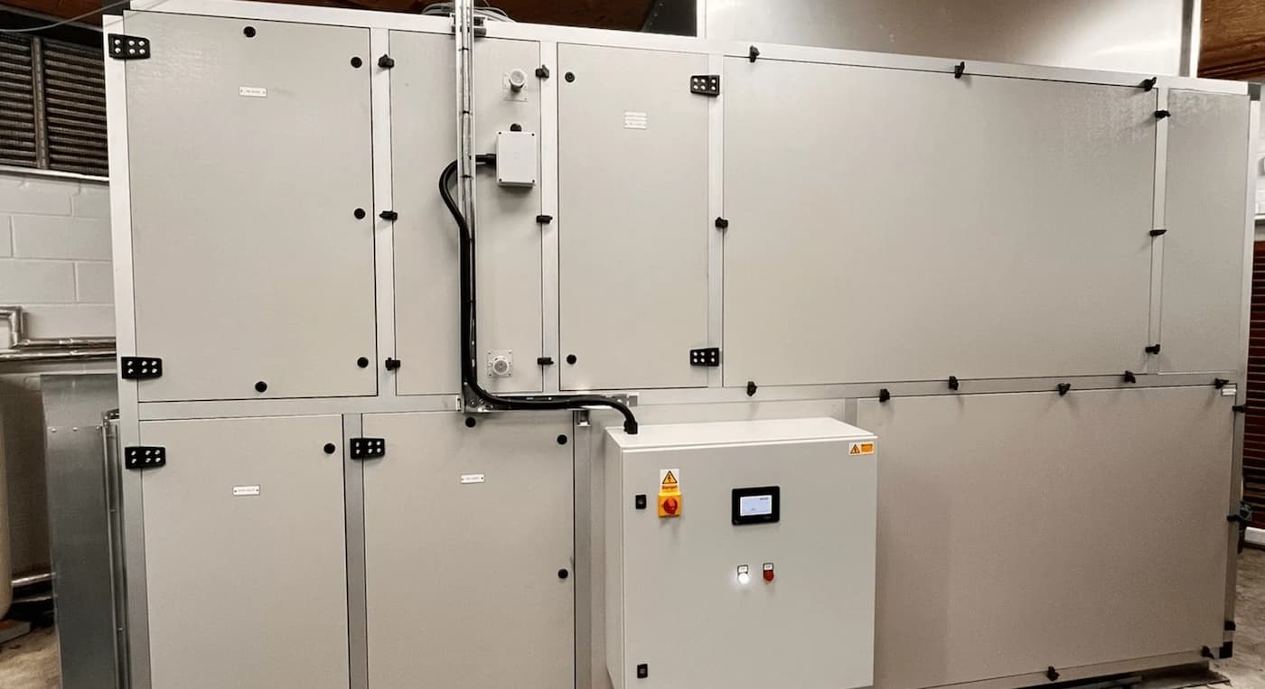 BVS engineer carrying out AHU refurbishment works