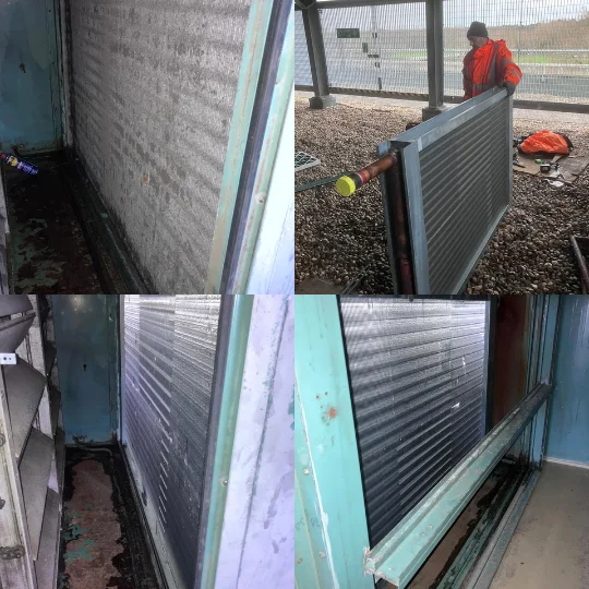 Heating Coil & Pipework Replacement, Commercial Premises