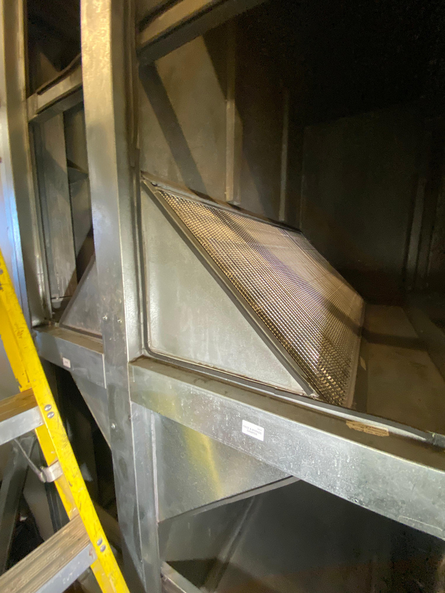 Custom cubic heat exchanger installed in AHU to maximise heat recovery at Bath private hospital