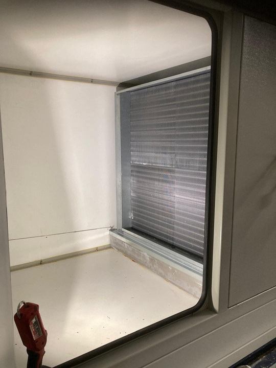 Existing AHU coil and filter assembly before refurbishment at Gresham Street office