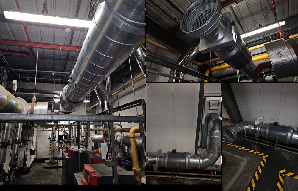 New extract fan and ductwork installation in Kingly Street Office plant room