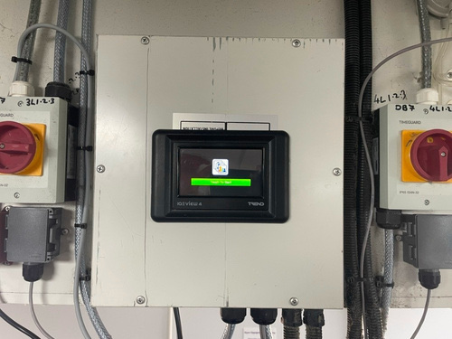 Trend IQ View 4 display installed as part of AHU controls upgrade at Ringwood Leisure