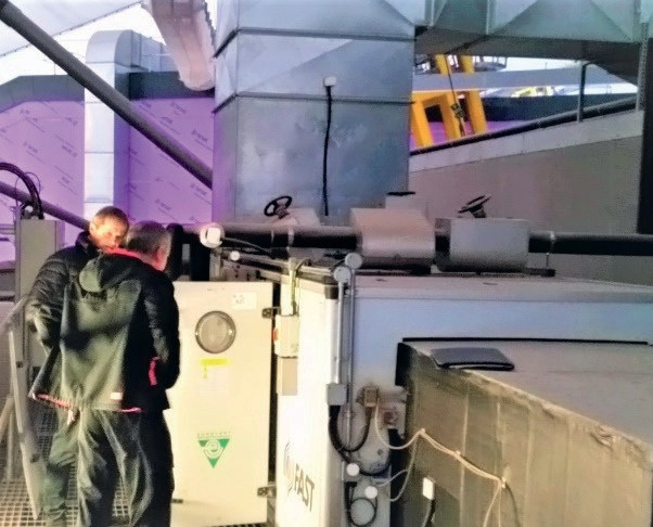 BVS engineers carrying out AHU survey and refurbishment works at the O2 Arena, London