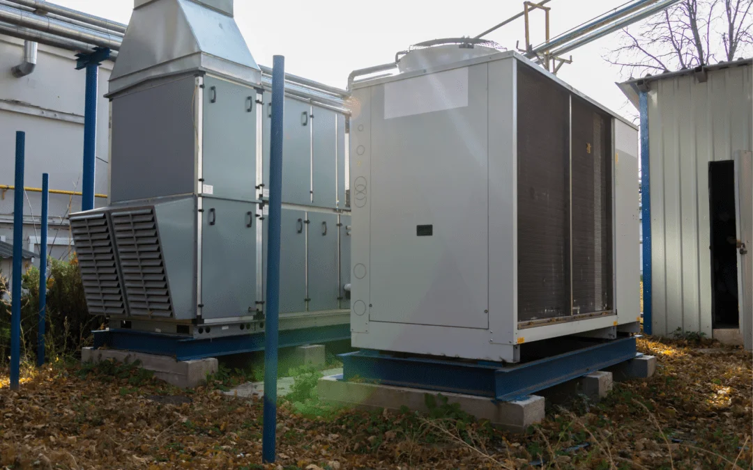 A weatherised outdoor air-handling unit